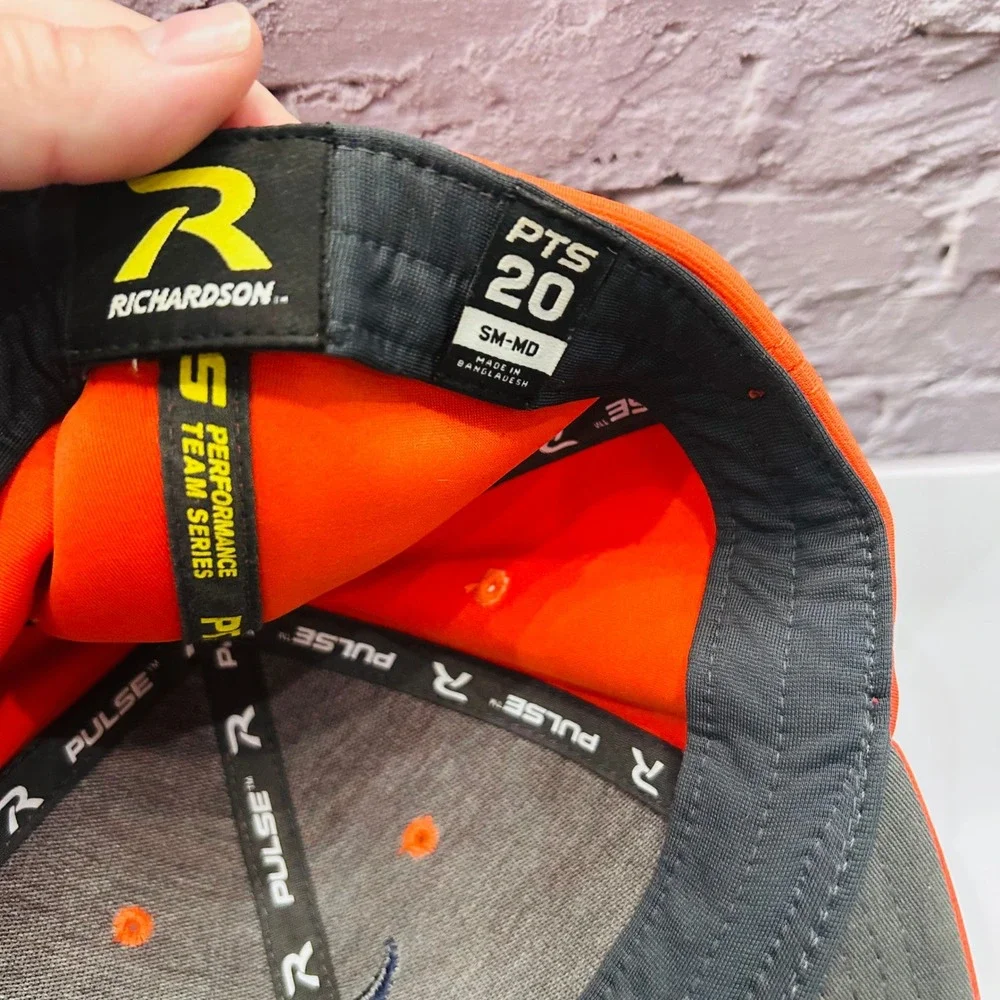 Richardson PTS20 Pulse Hat Mens SM-MD Orange‎ Performance Flexfit Baseball Cap